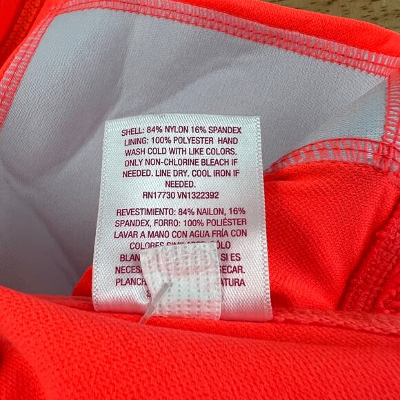 Xhilaration Juniors' Plus Size Coral Zip-Front Bikini Top - Size 16 - NWT - Picture 4 of 8